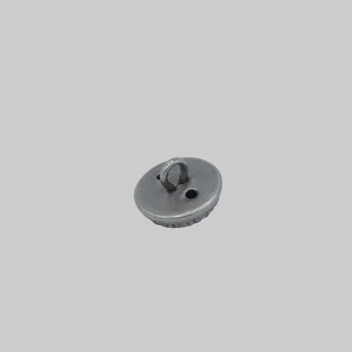 Rückseite Metallknopf altsilber 12 mm mit Öse
