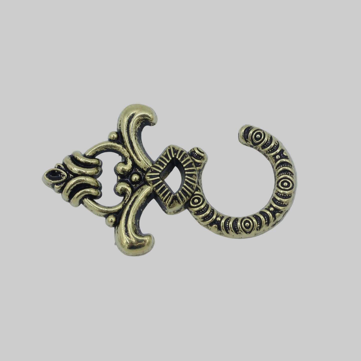 Miederhaken Alt Gold Ornament Verschluss Tracht
