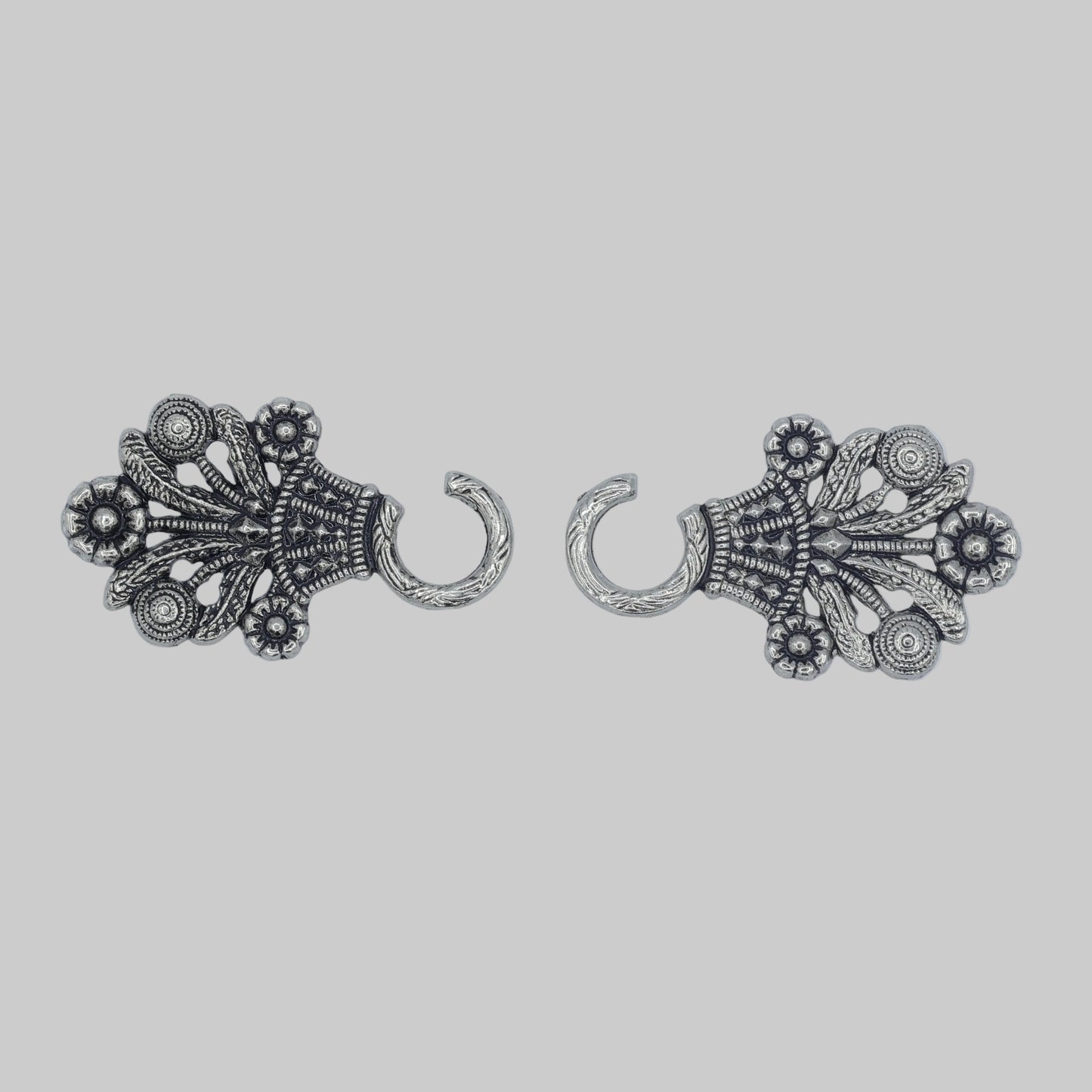Miederhaken Set Alt Silber klein