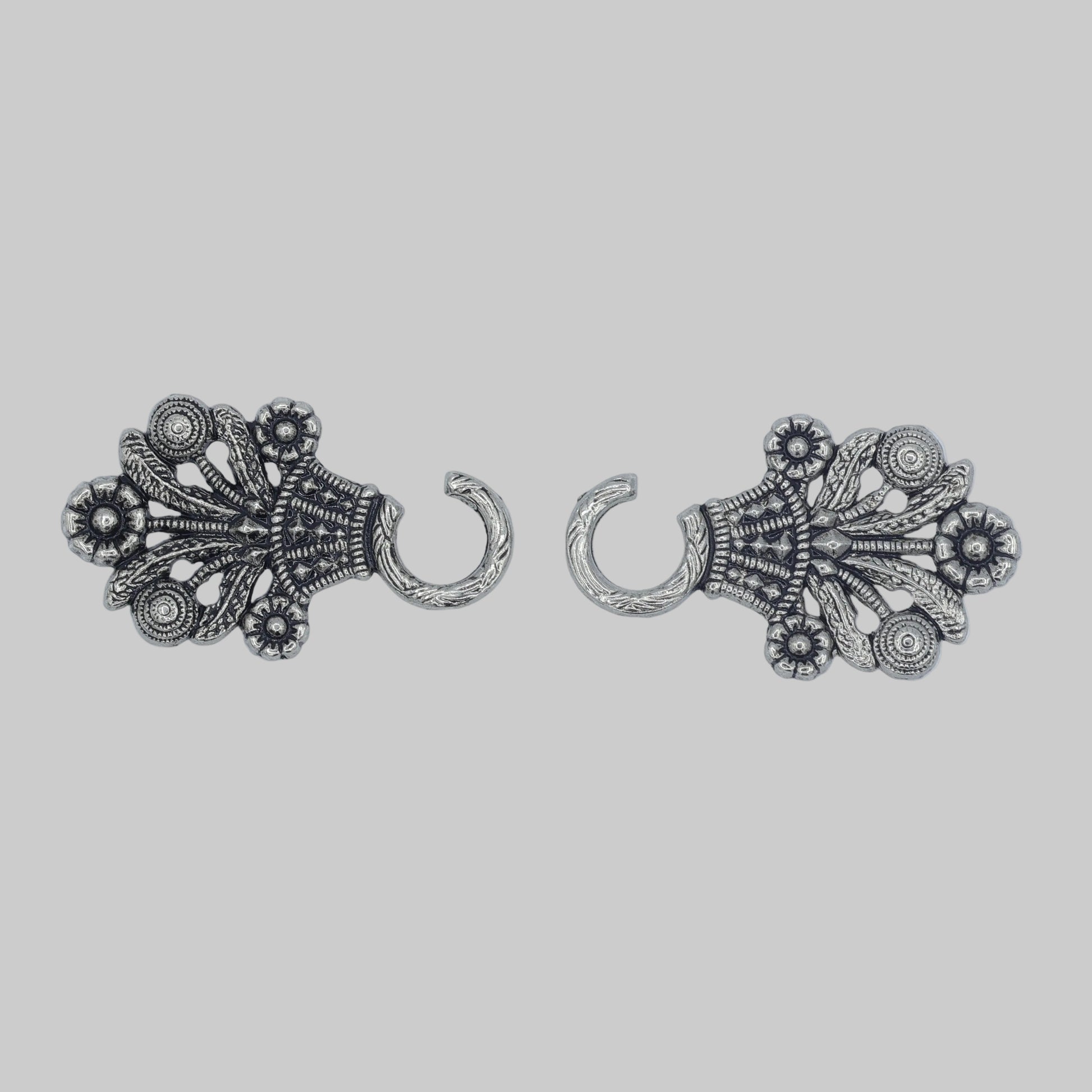 Miederhaken Set Alt Silber klein