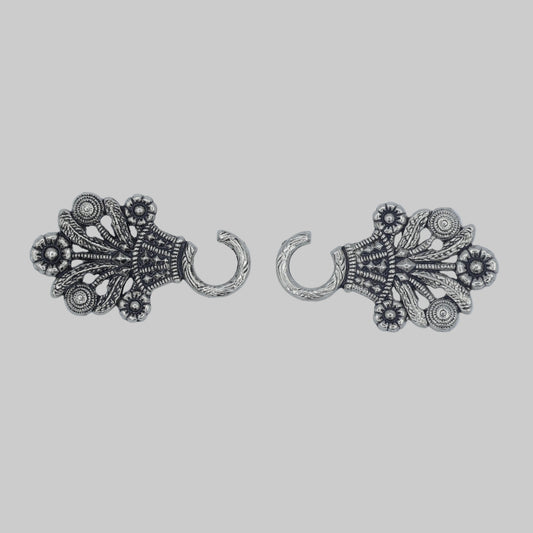 Miederhaken Set Alt Silber klein