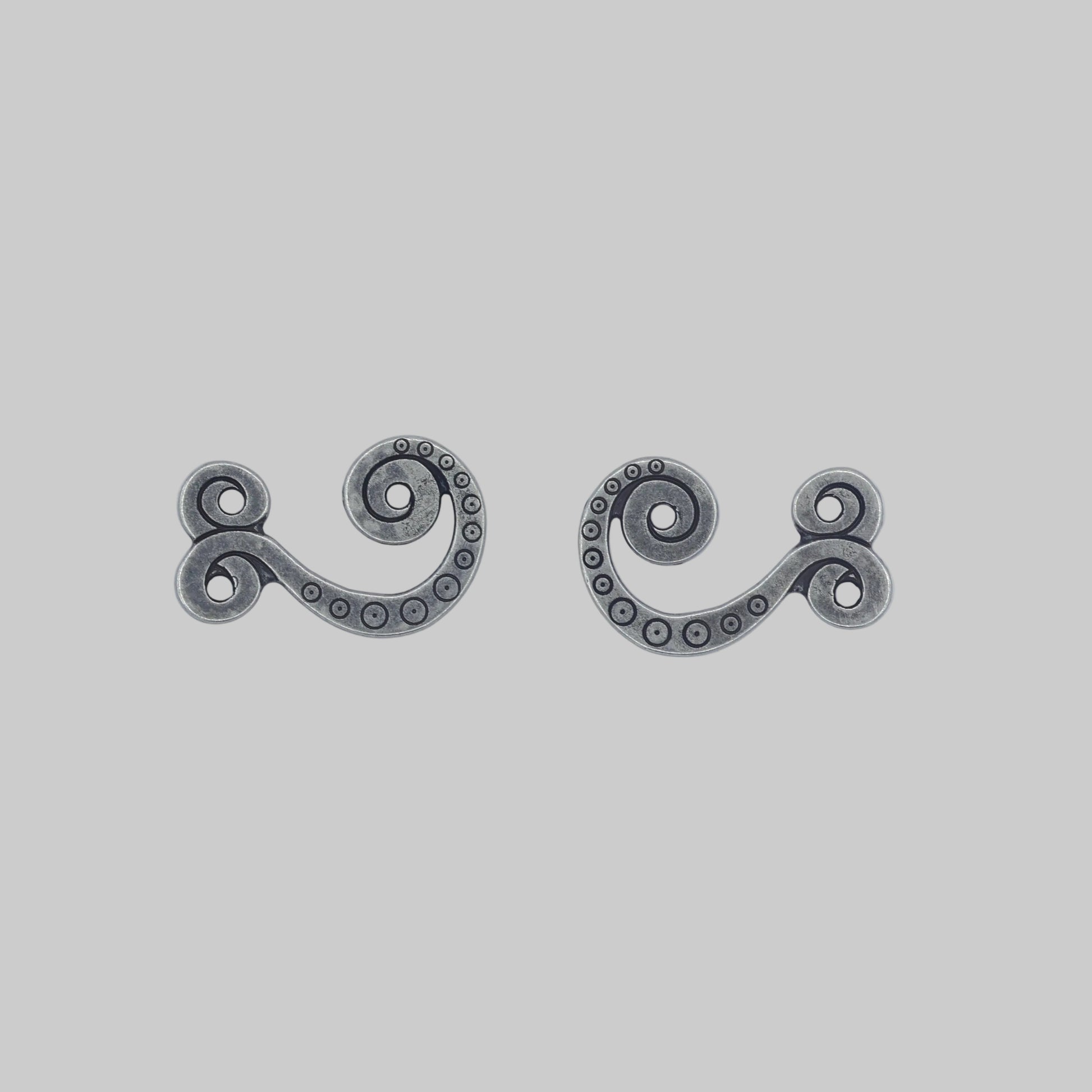 Miederhaken Set Alt Silber modern